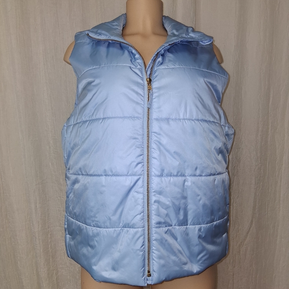 J. Crew Mountain Puffer Vest Sz XL Sky Blue Apparel - Picture 8 of 14